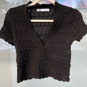 Zara knit crop top